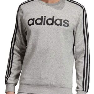 Adidas Men’s Essential 3- Stripes Crew sweatshirt , Size M